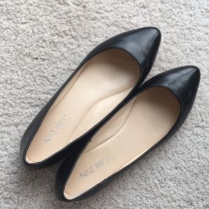 Nine West black flats